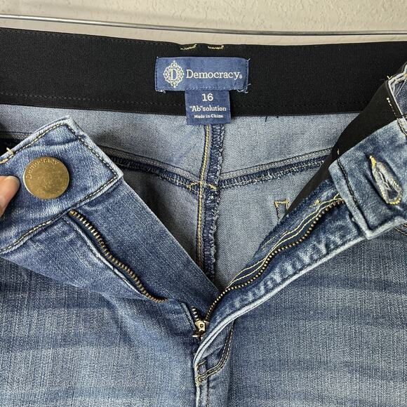 Democracy "Ab"solution ankle skimmer blue jeans size 16, classic, versatile - Picture 7 of 8